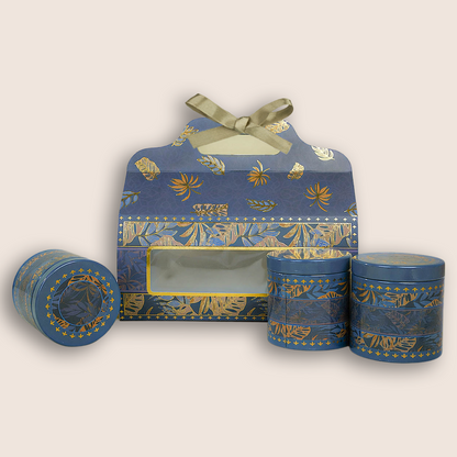 Elegant Navy Palm Return Gift Hamper-GNBT9506