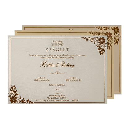 Dusty Pink Gold Ornate Wedding Card-KSI64760