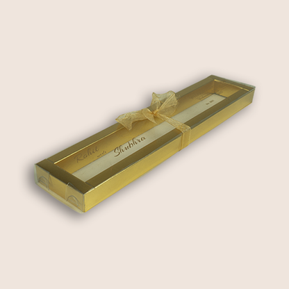 Gold Transparent Scroll Card - KJPS2931