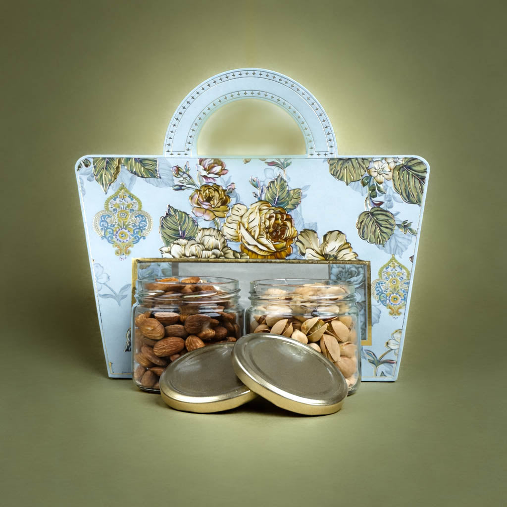 Blue Floral Return Gift Hamper-GNBT9414