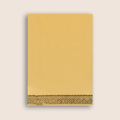 Gold Ganesha  Invitation Card-KNKTG026