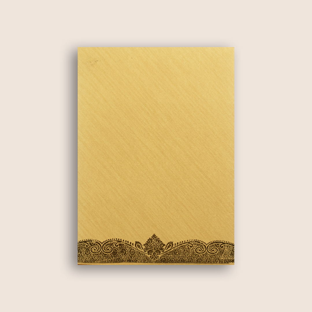 Gold Wedding Invitation Card-KNCM24GG
