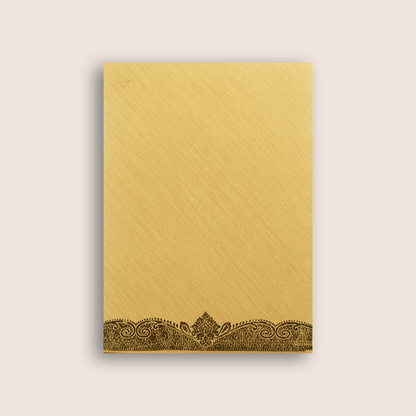 Gold Wedding Invitation Card-KNCM24GG