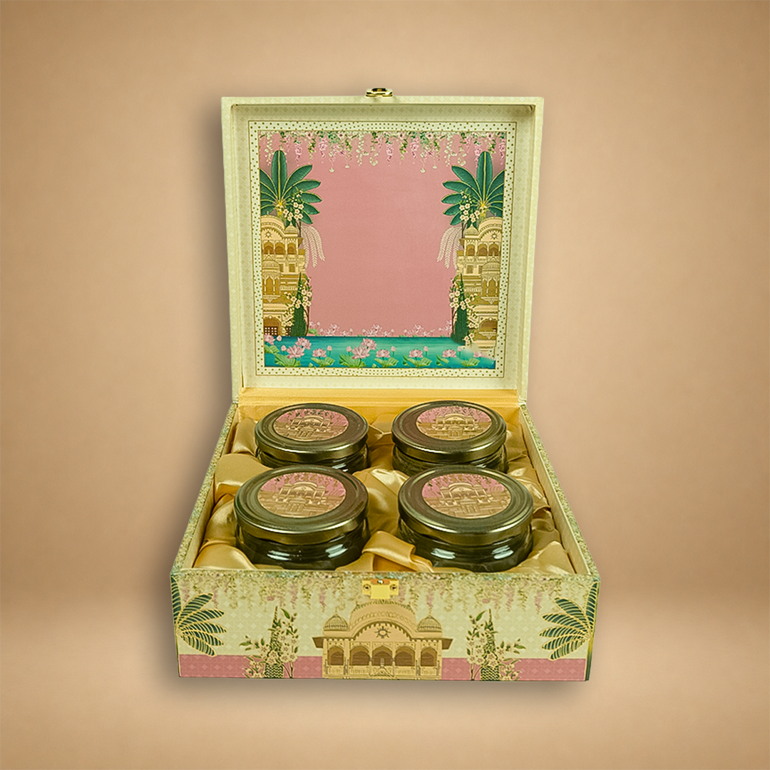 Pink Floral Palace Luxury Sweet Jar Box - KBX27016