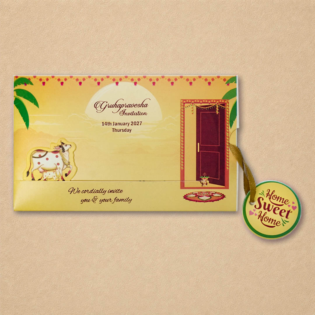 Yellow House Warming Card-KNKRL113