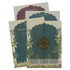 Blue Pastel Garden Padded Wedding Card-KJTS3676