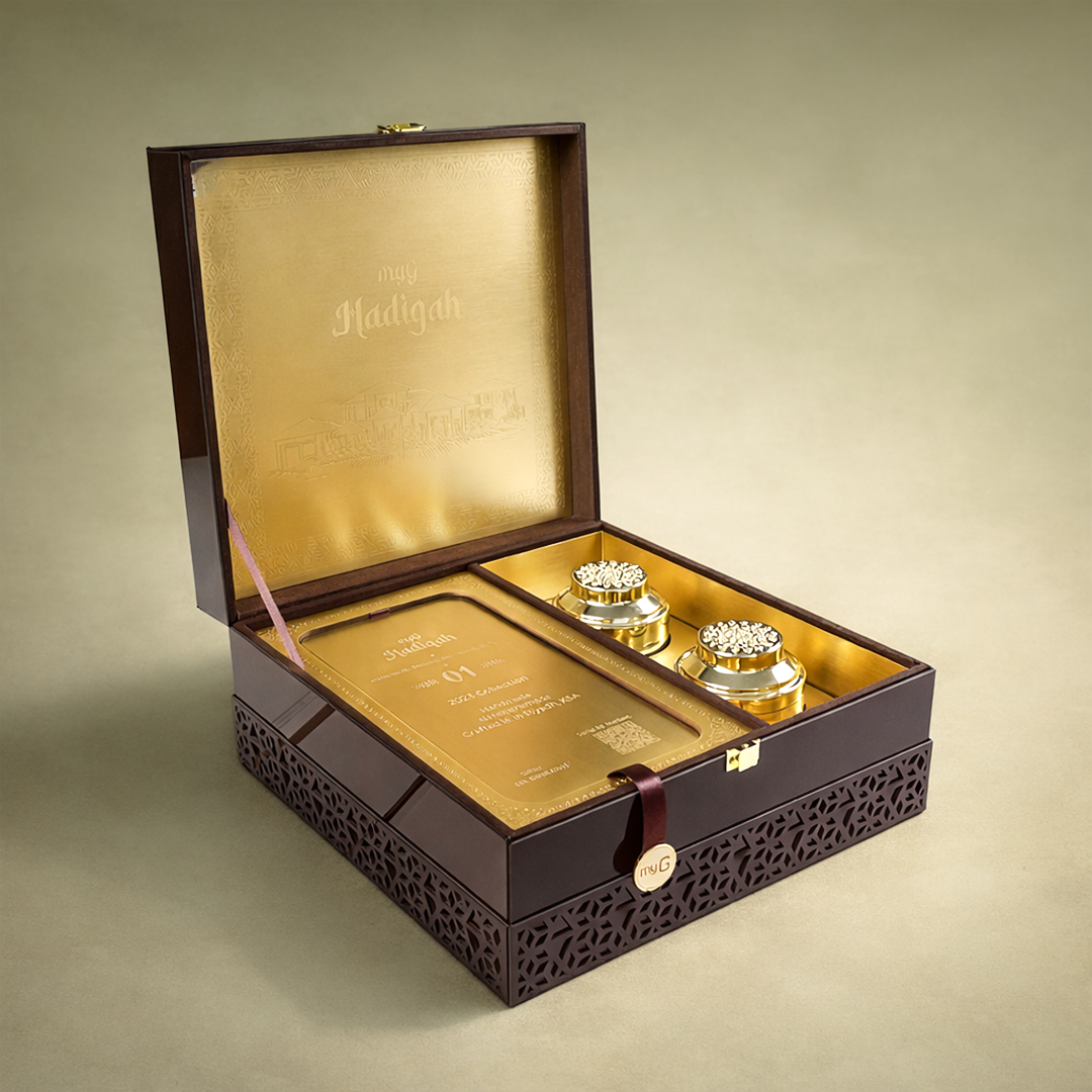 Brown Premium Laser-Cut Luxury Invitation Box-KNLW202565