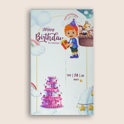 White Boy Birthday Card-KNKRL112