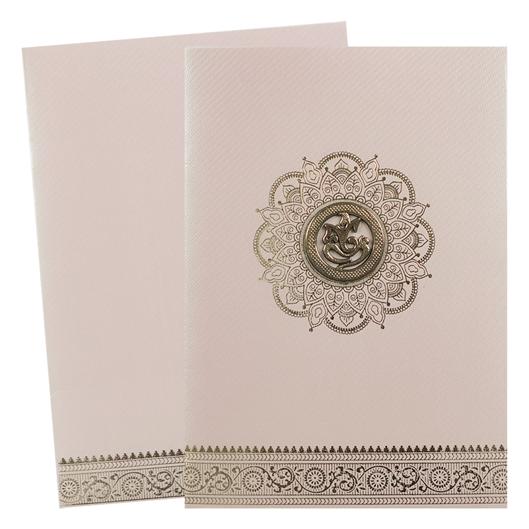 Pink Simple Wedding Card-KNKTPL026