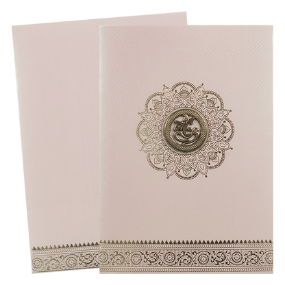 Pink Simple Wedding Card-KNKTPL026