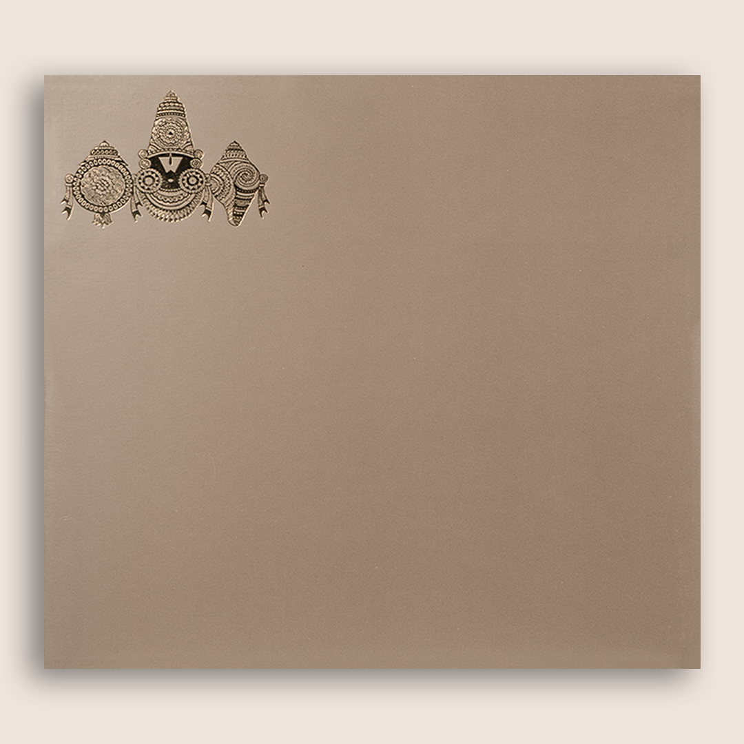 Metallic Pink Lord Balaji Wedding Card - KNPR3302P