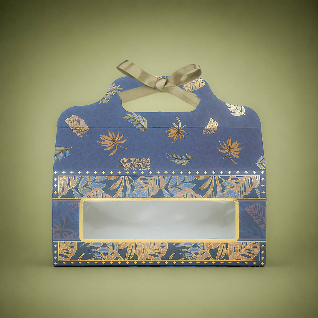 Elegant Navy Palm Return Gift Hamper-GNBT9506