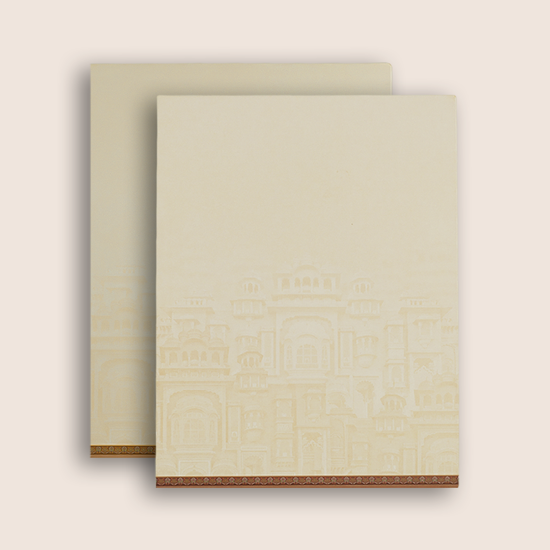 Pink Royal Heritage Design Wedding Card - KAA06290