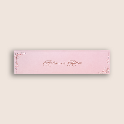 Pink Scroll Wedding Card Box Set - KVR106