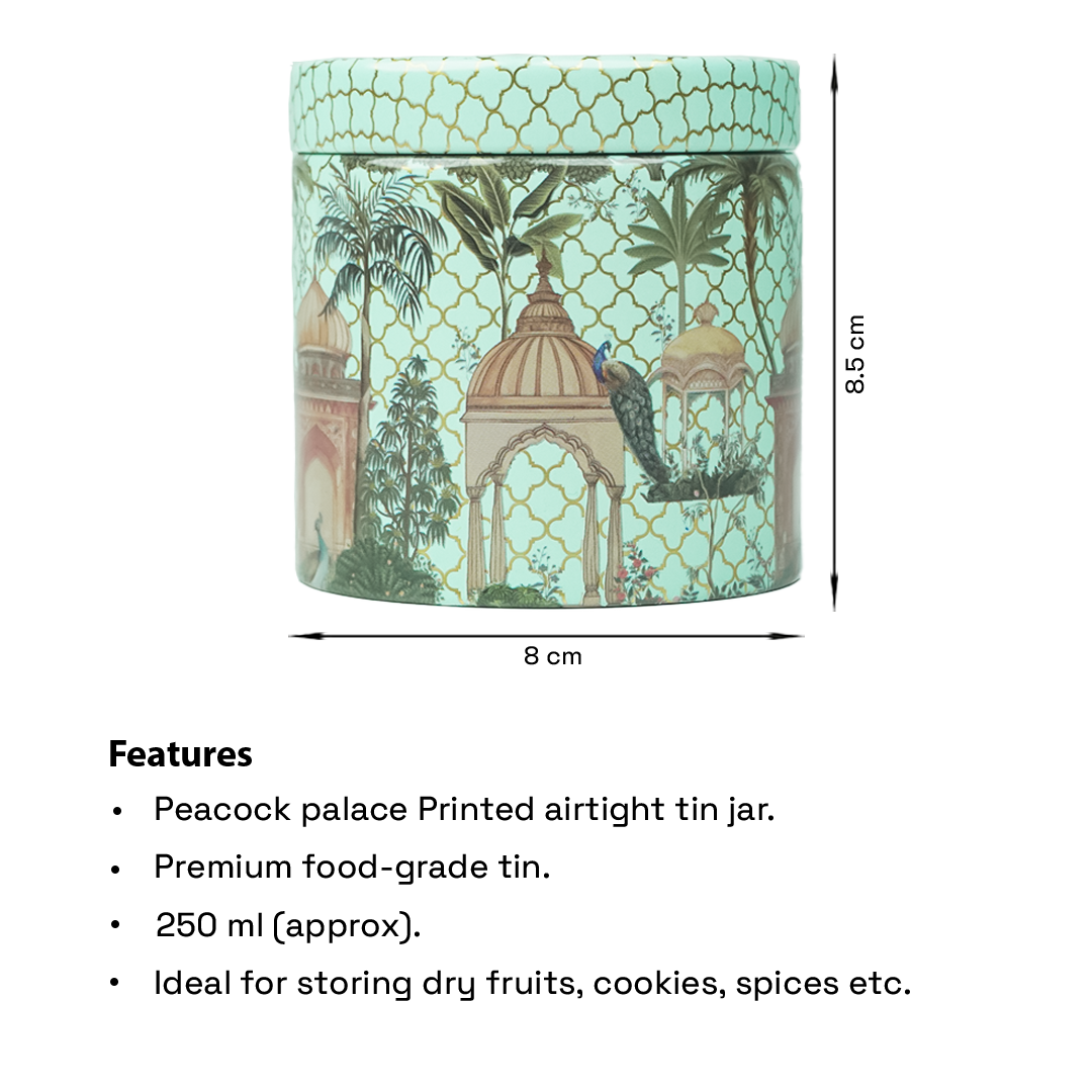 Peacock Palace Return Tin Gift-GNT9914