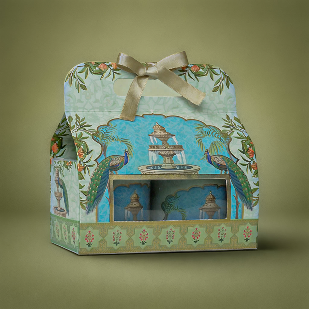 Peacock Fountain Return Gift Hamper-GNBT9502
