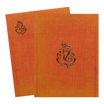 Orange Metallic Wedding InvitatioN-KNK50013