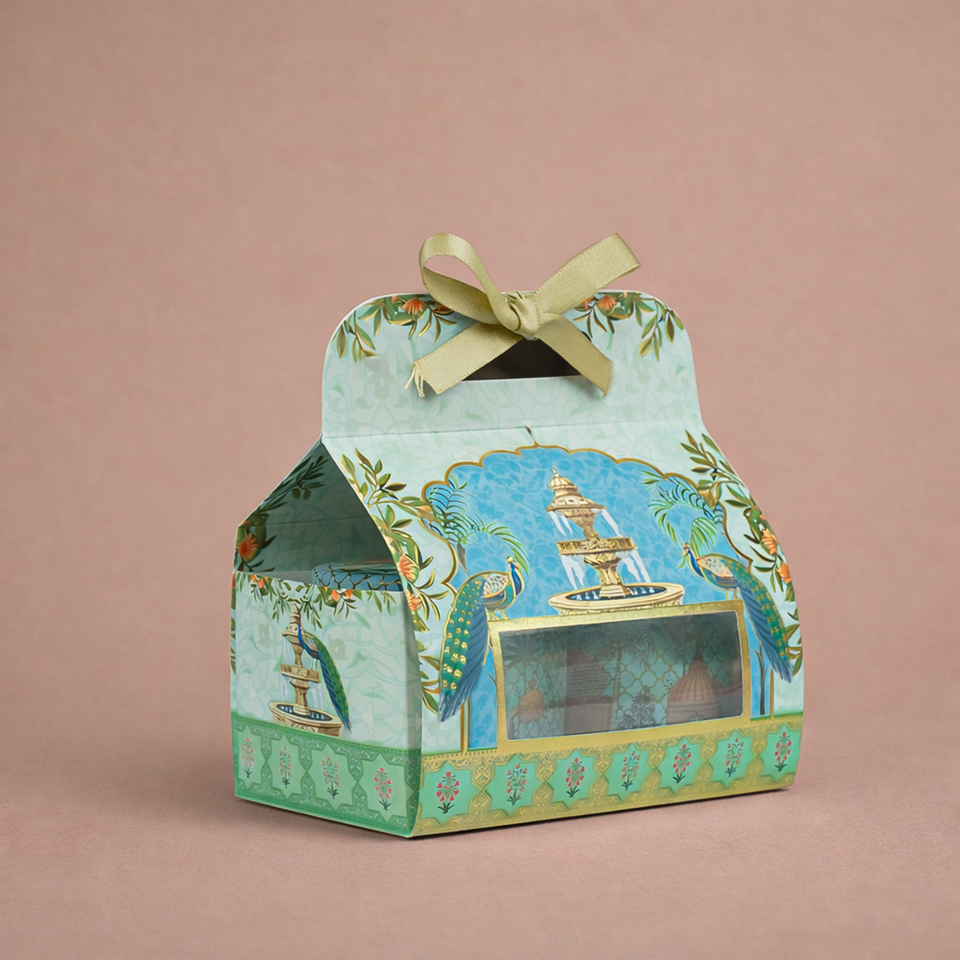 Peacock Fountain Return Gift Hamper-GNBT9502