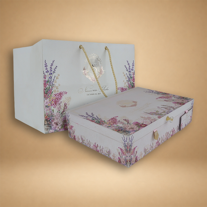 Lavender Premium Floral Luxury Invitation Box - KNLW20256