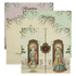 Cream Royal Couple Palace Padded Wedding Card-KJTS1818