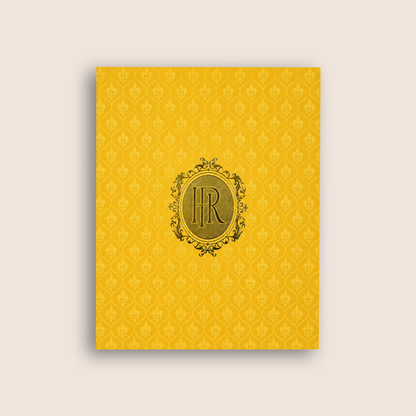 Gold Premium Door Style Luxury Invitation Box - KNLW202562