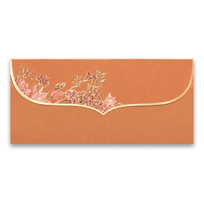 Orange Floral Money Envelope - KRCE7070