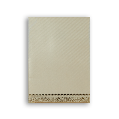 White Ganesha Invitation Card-KNKTW026