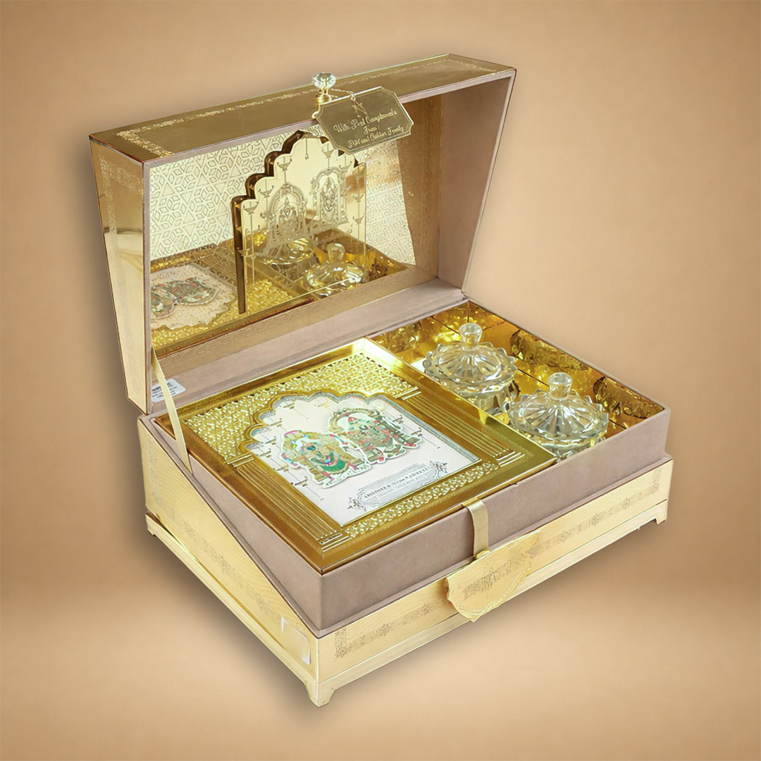 Gold Premium Luxury Invitataion Box-KNLW20243