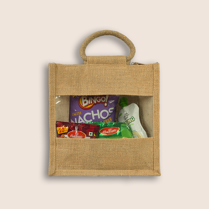 Beige Jute Munchies Elegant Gift Bag - KLGH0080