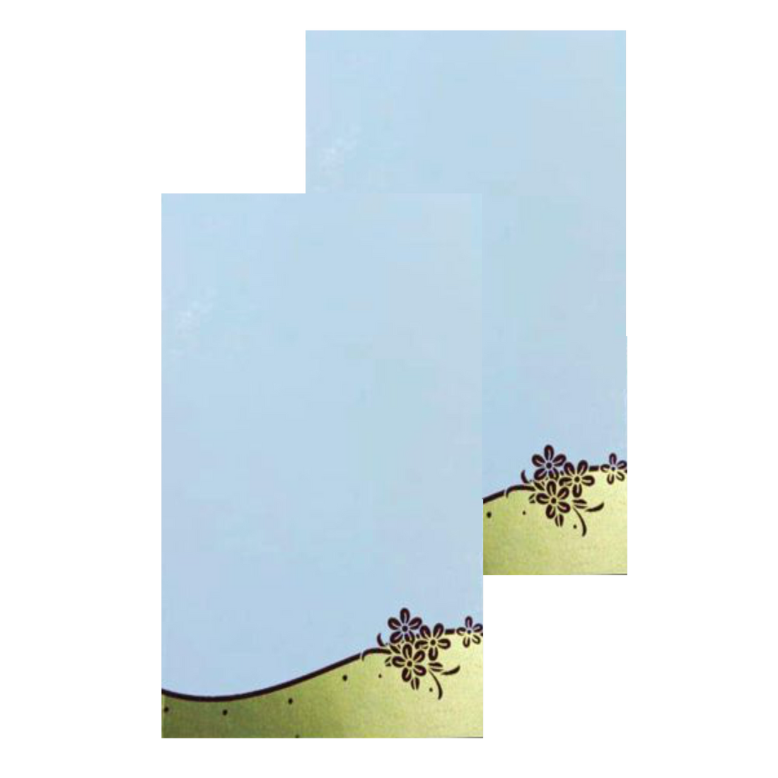 Blue Single Sheet Invitation Card-King of Cards