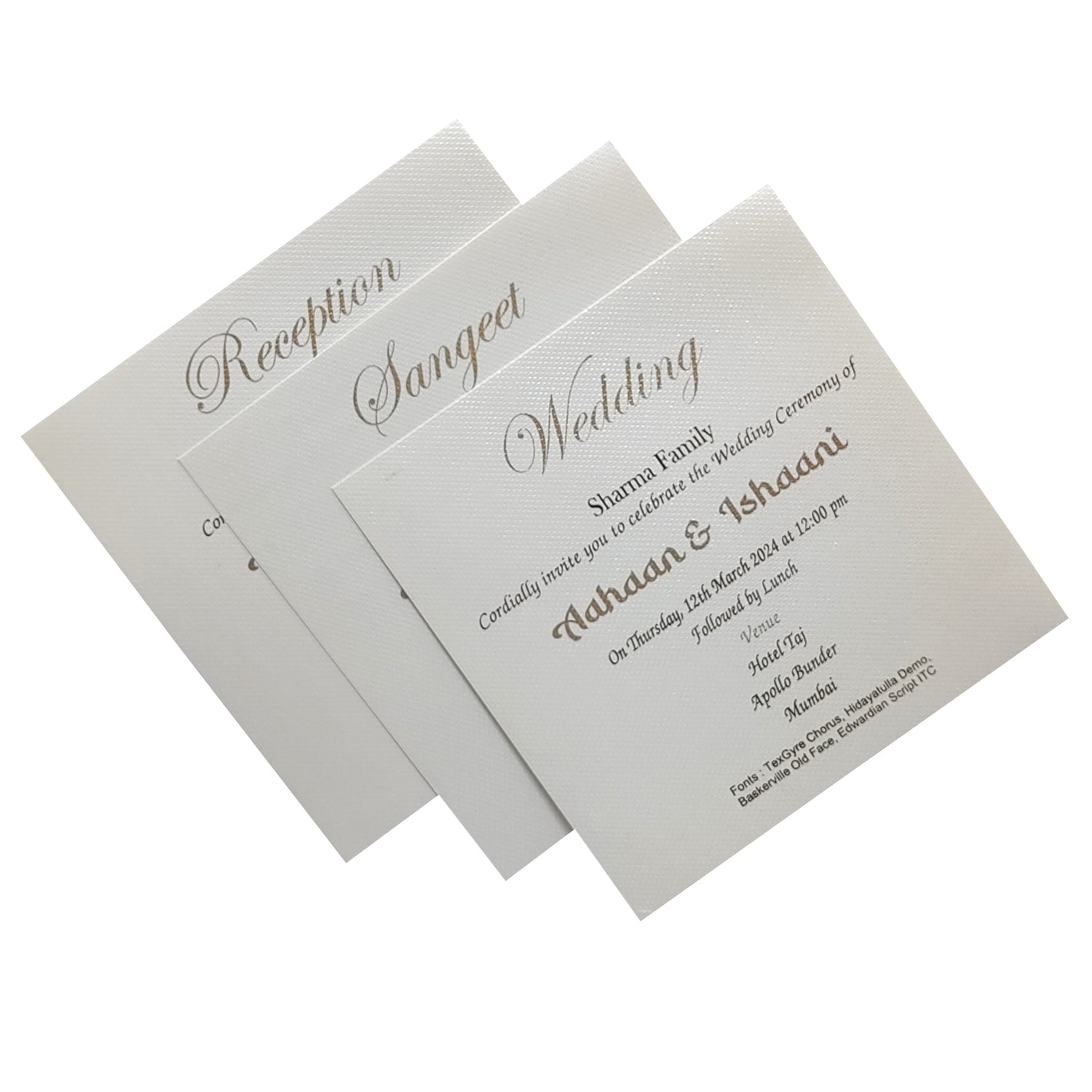 Grey Texture Caricature Invitation Card-King of Cards