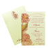Cream Pink Floral Single Sheet Invitation Card-KRCS6081