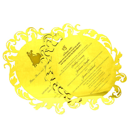 Acrylic Box Invitation Card-King of Cards