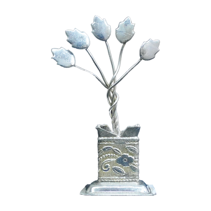 White Metal Tulsi Katte-King of Cards