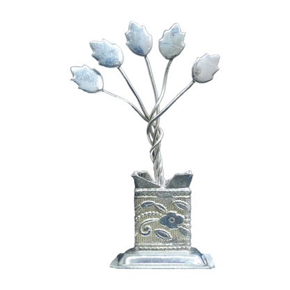 White Metal Tulsi Katte-King of Cards