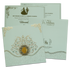 Green Floral Embossed Padded Wedding Card - KSSC2300