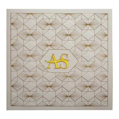 Light Pink Pattern Wedding Card-King of Cards