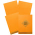 Orange Metallic Chivalrous Gold Design With Ganesha-KNCM15OG