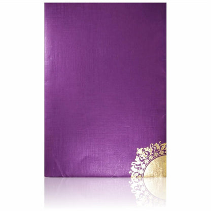 Violet Door Type Die Cut Invitation-KNCM27VM