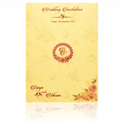 Cream Invitation Card-KNCM4041