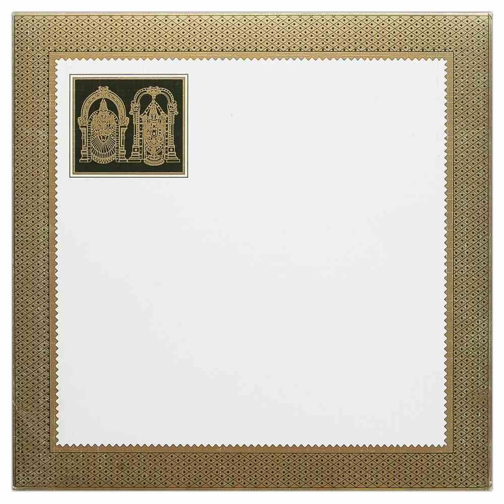 Invitation Card - Traditional Green Balaji Wedding Invitation Card-KNK1230