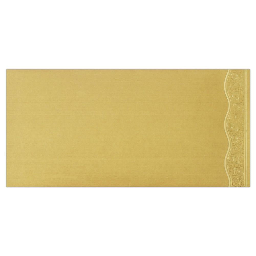 Classy Gold Indian Wedding Invitation Card-KNK1340