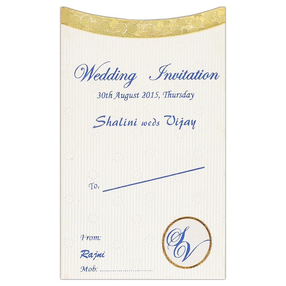 Invitation Card - Elegant Personal Wedding Invitation Card-KNK1369