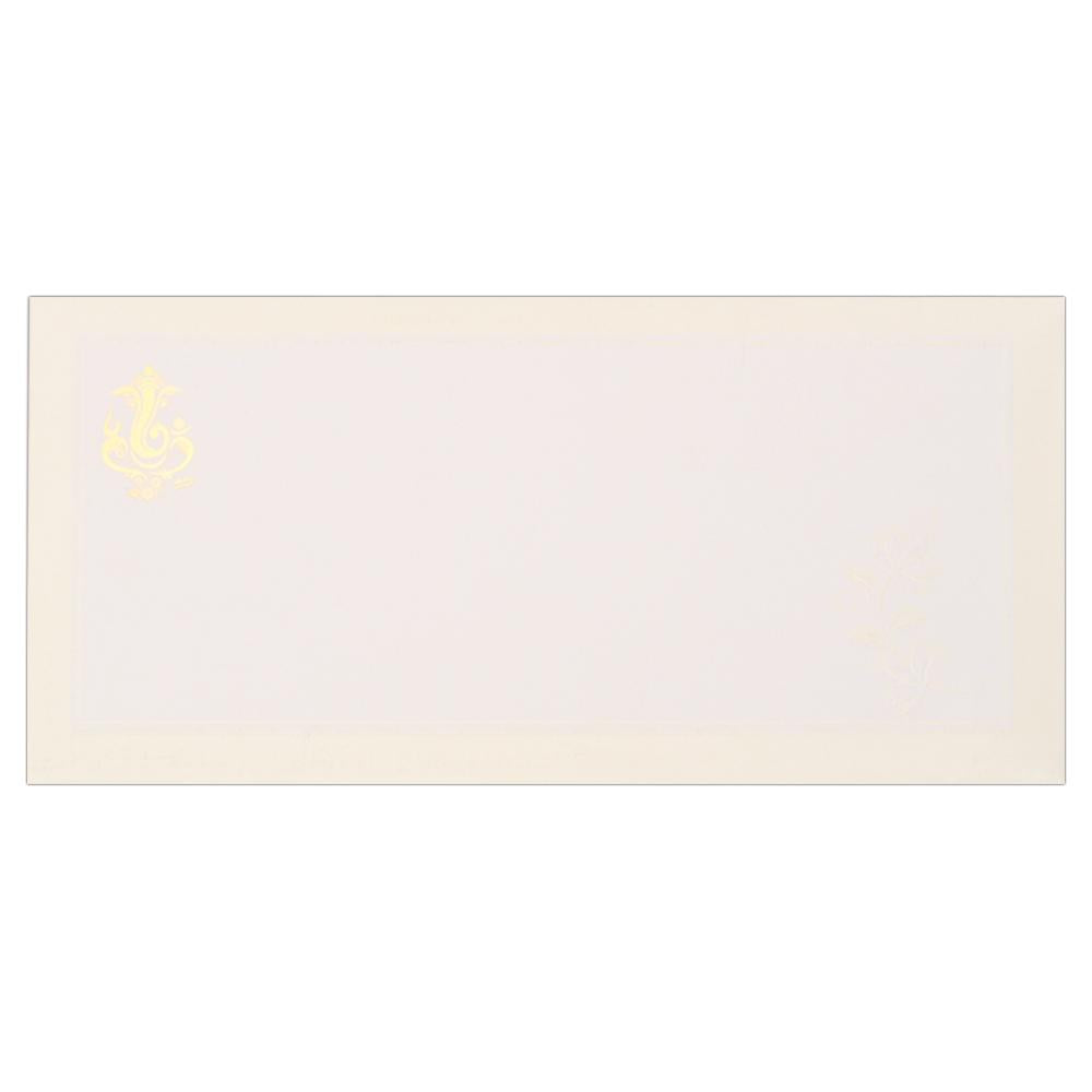 White Screen Ganesha Invitation Card-Knk1552