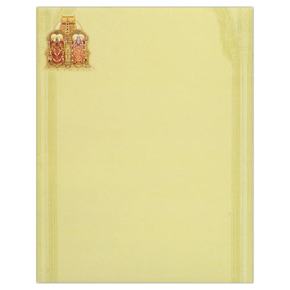 Classic Ganesha Balaji Padmavathi Invitation Card-KNK1667