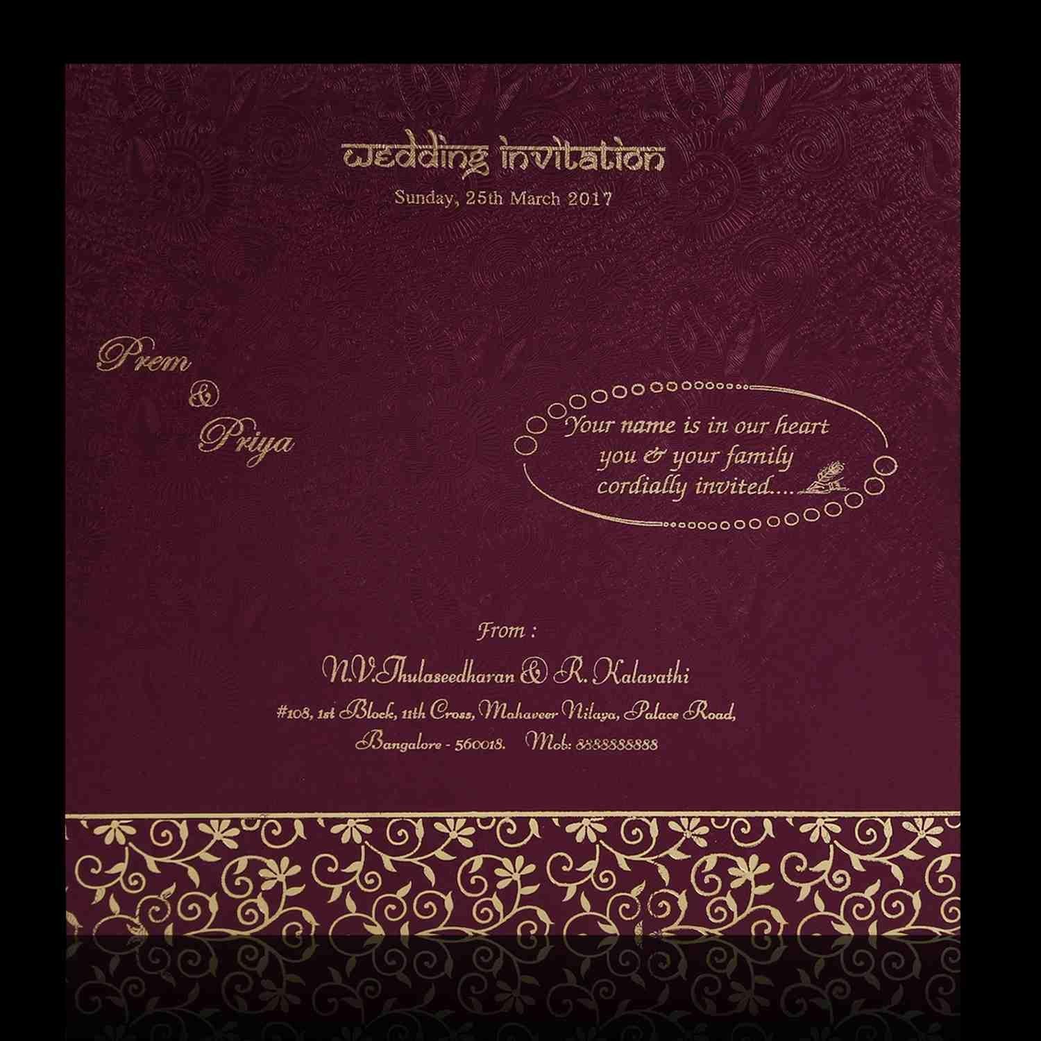 Invitation Card - KNK1821