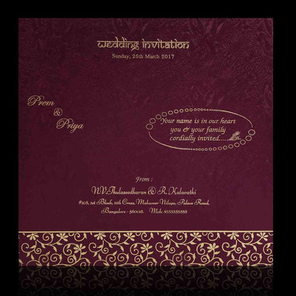 Invitation Card - KNK1821