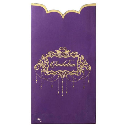 Invitation Card - Violet Personal Wedding Invitation-KNK1879-King of Cards