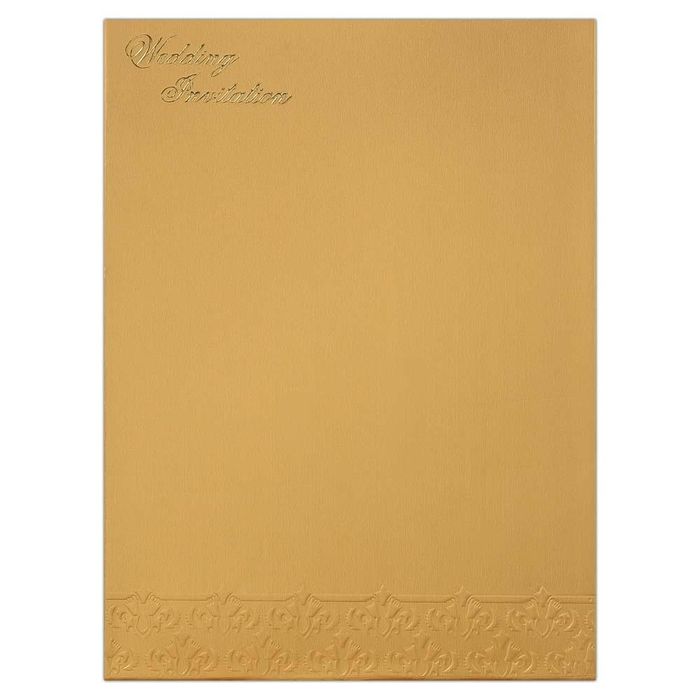 Invitation Card - Golden Wedding Invitation Cards-KNK1923-King of Cards