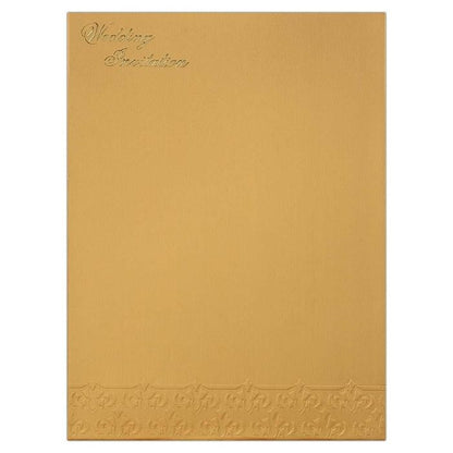 Invitation Card - Golden Wedding Invitation Cards-KNK1923-King of Cards